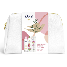 DOVE Glowing ajándékcsomag neszesszerrel kozmetikai ajándékcsomag