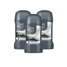DOVE Men+Care Advanced Invisible Dry izzadásgátló stift (3x50 ml) + ajándék hajpánt dezodor