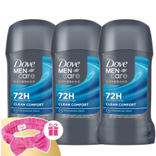 DOVE Men+Care Advanced Stift Clean Comfort 3x50ml + Ajándék Hajpánt dezodor
