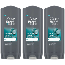 DOVE Men+Care Tusfürdő Eucalyptus és Mint 3x400ml tusfürdők