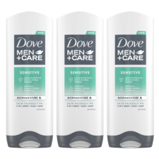 DOVE Men+Care Tusfürdő Sensitive 3x250ml tusfürdők