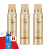 DOVE Sum Revived Önbarnító Hab világos - közepes árnyalatú bőrre 3x150ml + Ajándék Dove Kulacs