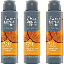DOVE Triopack Men+Care Sandalwood & Vanilla 150 ml dezodor