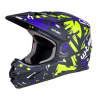  Downhill sisak W-TEC Richpike, aerodinamikus forma, 14 szellőzőnyílás, dupla D-gyűrűk Zöld &amp; Kék Őrület XS (53-54)