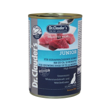 Dr.Clauders Dog Selected Meat Junior konzerv 400g kutyaeledel