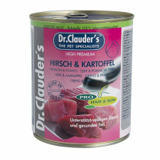  Dr.Clauders Dog Selected Meat Szarvasos és burgonyás konzerv 800g kutyaeledel