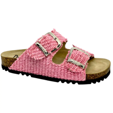 DR.FEET 16003 -as női Dr Feet bőr papucs - rozsaszin