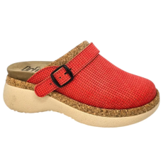 DR.FEET 21200 -as női Dr Feet bőr papucs - piros