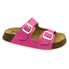 DR.FEET 23003 -as női Dr Feet bőr papucs - ciklamen