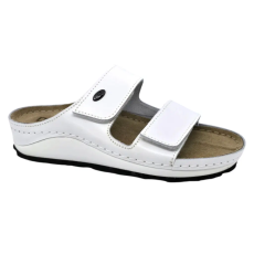 DR.FEET 4001 -es női Dr Feet bőr papucs - feher
