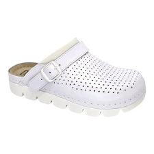 DR.FEET 9014 -es női Dr Feet bőr papucs - feher női papucs