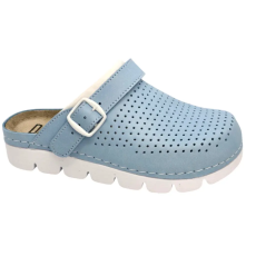 DR.FEET 9014 -es női Dr Feet bőr papucs - vilagos kek