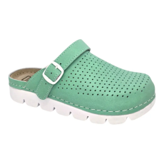 DR.FEET 9014 -es női Dr Feet bőr papucs - zold