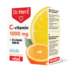  Dr.herz c-vitamin 1000 mg+d3-vitamin 1000 ne kapszula 60 db vitamin és táplálékkiegészítő
