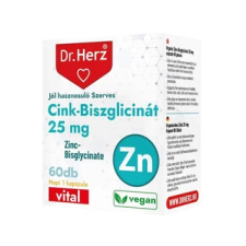 Dr. Herz Cink-biszglicinát 25 mg 60 db kapszula vitamin és táplálékkiegészítő