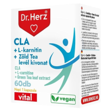 Dr. Herz CLA+L-karnitin+Zöld tea kivonat kapszula 60db vitamin és táplálékkiegészítő