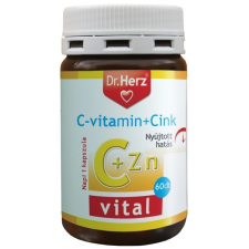 Dr. Herz Dr.Herz C-vitamin+Cink nyújtott hatású kapszula 60db vitamin és táplálékkiegészítő