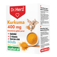 Dr Herz Dr.herz kurkuma+gyömbér+c-vitamin+szerves cink 60 db kapszula gyógyhatású készítmény