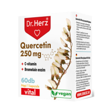 Dr Herz Dr.Herz Quercetin 250 mg+C-vitamin+Bromelain enzim 60 kapszula vitamin és táplálékkiegészítő