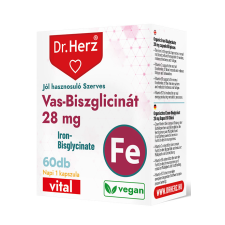 Dr. Herz DR Herz Vas-biszglicinát 28 mg 60 kapszula vitamin és táplálékkiegészítő