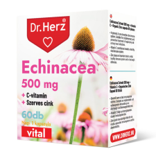  Dr. Herz Echinecea 500 mg + C-vitamin + szerves cink kapszula (60 db) vitamin és táplálékkiegészítő