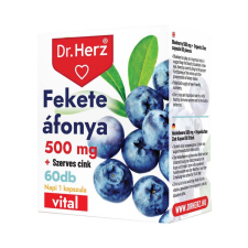  DR HERZ FEKETE ÁFONYA+SZERVES CINK KAPSZULA 60X vitamin és táplálékkiegészítő
