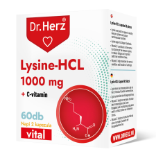 Dr.herz lysine-hcl+c-vitamin kapszula 60 db vitamin és táplálékkiegészítő
