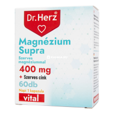 Dr. Herz Magnézium Supra 400 mg + Szerves Cink kapszula 60 db vitamin és táplálékkiegészítő