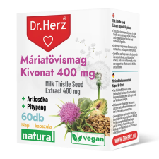  DR Herz Máriatövismag KIVONAT 400mg 60 db kapszula vitamin és táplálékkiegészítő