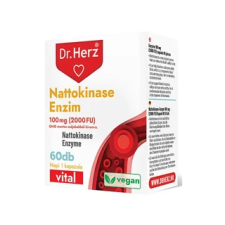Dr. Herz Nattokinase enzim 100 mg 2000 FU 60 db kapszula vitamin és táplálékkiegészítő