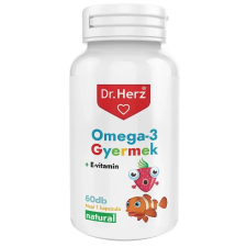 Dr. Herz Omega-3 Gyermek + E-vitamin 60db lágyzselatin Kapszula vitamin és táplálékkiegészítő