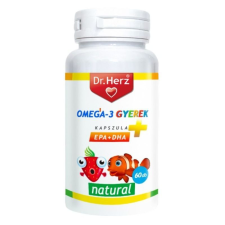 Dr. Herz Omega-3 Gyermek lágyzselatin kapszula 60db vitamin és táplálékkiegészítő