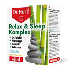 Dr. Herz Relax &amp; Sleep Komplex 60 db vitamin és táplálékkiegészítő