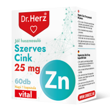 Dr. Herz Szerves Cink 25mg 60 kapszula vitamin és táplálékkiegészítő