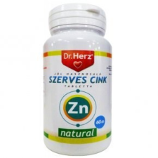 Dr. Herz Szerves Cink tabletta - 60db vitamin és táplálékkiegészítő