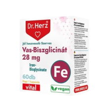 Dr. Herz Vas-biszglicinát 28 mg 60 db vitamin és táplálékkiegészítő