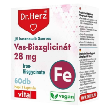 Dr. Herz Vas-biszglicinát 28mg kapszula 60db vitamin és táplálékkiegészítő