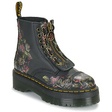 Dr. Martens Bokacsizmák Sinclair Decayed Roses Classic Tumbled Nappa Fekete 42