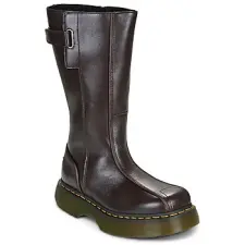 Dr. Martens Csizmák BUZZ  HIGH BOOT DARK BROWN MILLED GLOSS Barna 42 női csizma, bakancs