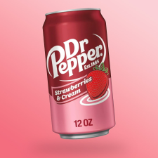 Dr.Pepper Dr. Pepper Strawberries and Cream eperkrém ízű üdítőital 355ml üdítő, ásványviz, gyümölcslé