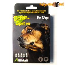Dr.Pet icon Spot On Kutya Bolha- és Kullancsriasztó 5x1ml élősködő elleni készítmény kutyáknak