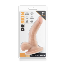  Dr. Skin 4 inch Mini Cock Beige műpénisz, dildó