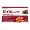  Dr.Theiss iron energy rágótabletta vassal, cinkkel és vitaminokkal alma-szőlő ízben 30 db