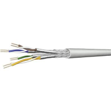 DRAKA 1001131-00100RW Hálózati kábel CAT 7 S/FTP 4 x 2 x 0.13 mm2 Piros méteráru kábel és adapter