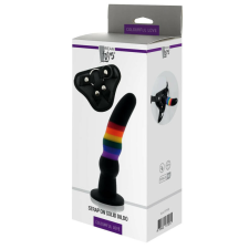 Dream Toys Colorful Love - felcsatolható dildó (színes) felcsatolható eszközök
