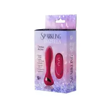 Dream Toys Sparkling Isabella - akkus, rádiós pumpálható anál vibrátor (piros) anál