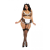  Dreamgirls Maid Plus Size Sheer Mesh - szobalány jelmez (XL-XXL)