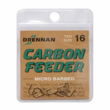  Drennan Carbon Feeder Hook horog bronz 10db - több méretben horog