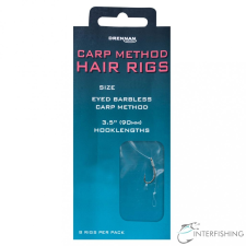 Drennan Carp Method Hair Rigs 14-7 lb előkötött horog horog