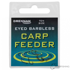 Drennan Eyed Barbless Carp Feeder 18 horog horog
